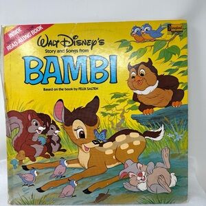Disney's Bambi Story and Songs Record